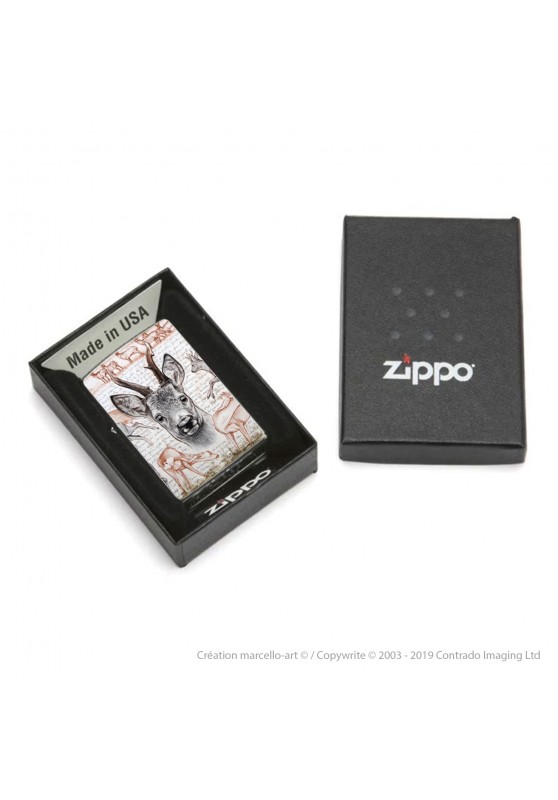 Marcello-art: Decoration accessoiries Zippo 280 roe deer