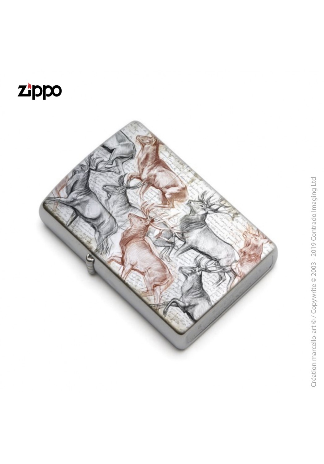 Marcello-art: Decoration accessoiries Zippo 297 The last herd