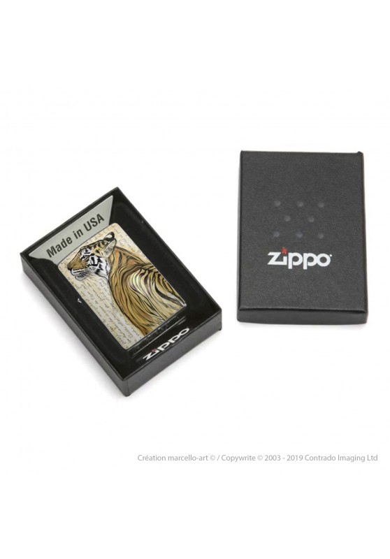 Marcello-art: Decoration accessoiries Zippo 298 Bengal tiger