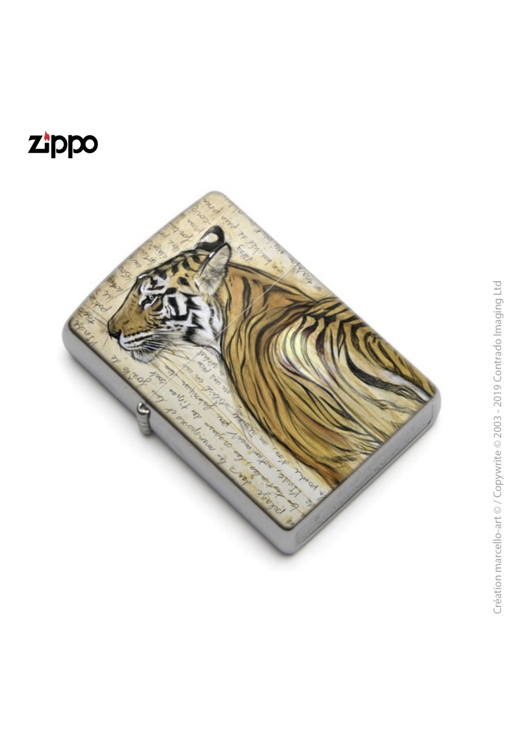 Marcello-art: Decoration accessoiries Zippo 298 Bengal tiger