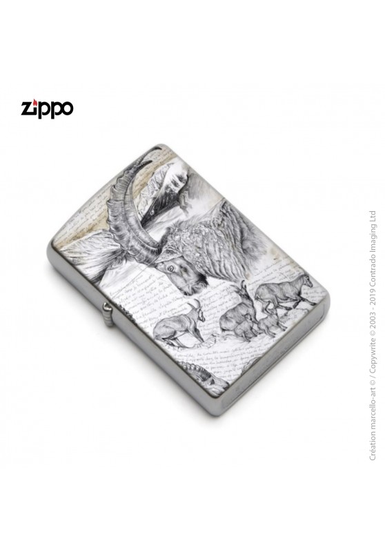 Marcello-art: Decoration accessoiries Zippo 348 Alpine Ibex