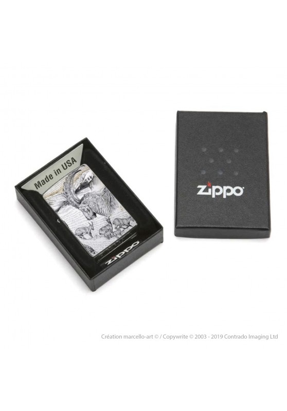 Marcello-art: Decoration accessoiries Zippo 348 Alpine Ibex