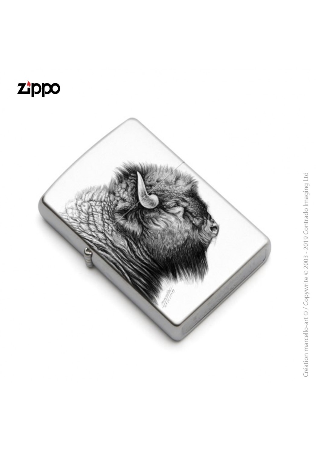 Marcello-art : Accessoires de décoration Zippo 390 bison