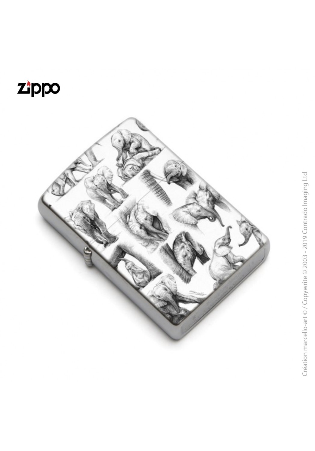 Marcello-art : Accessoires de décoration Zippo 392 éléphanteaux