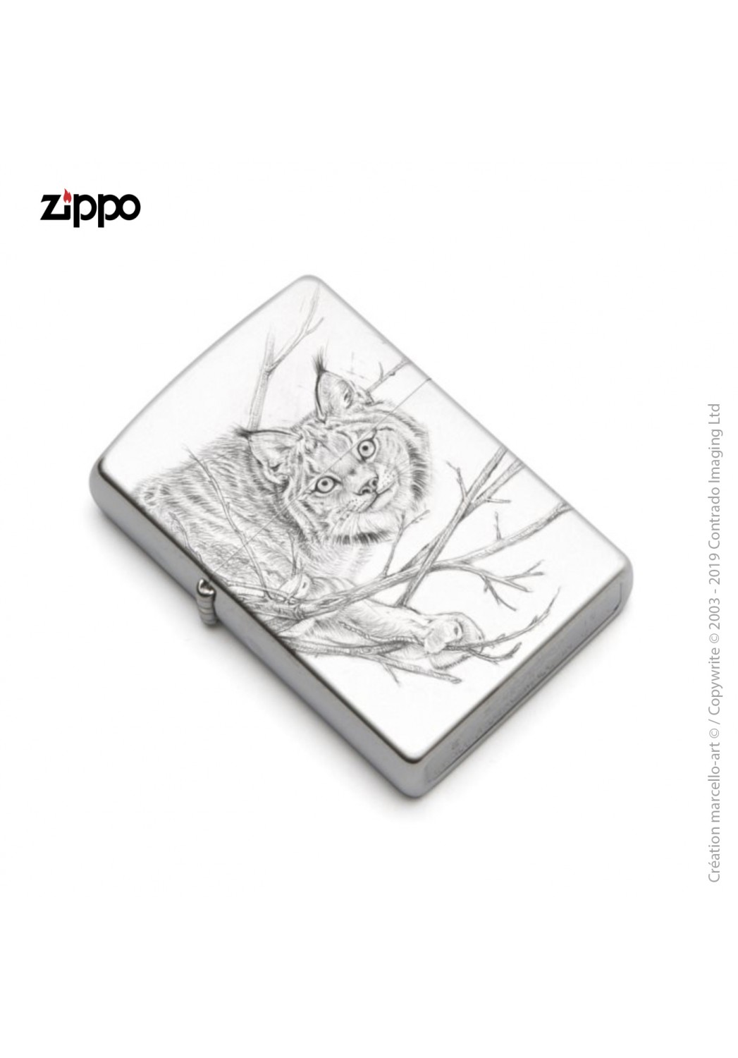 Marcello-art: Decoration accessoiries Zippo 393 lynx