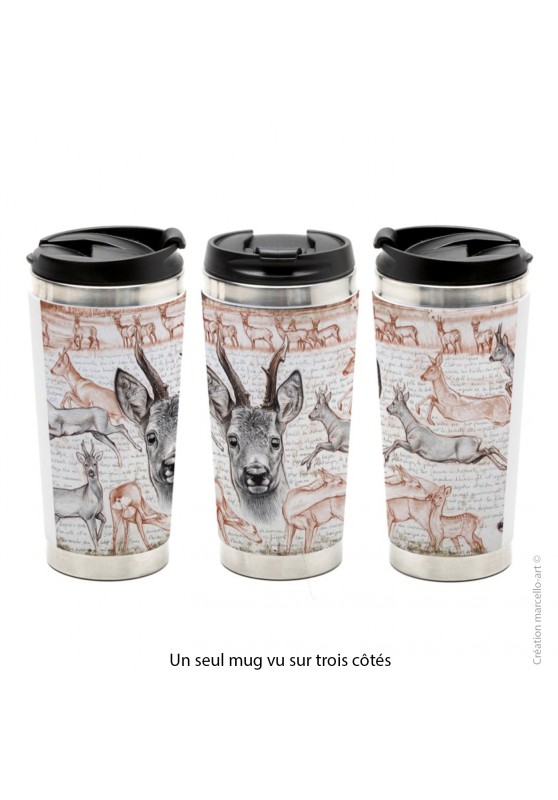 Marcello-art: Decoration accessoiries Thermos mug 280 roe deer