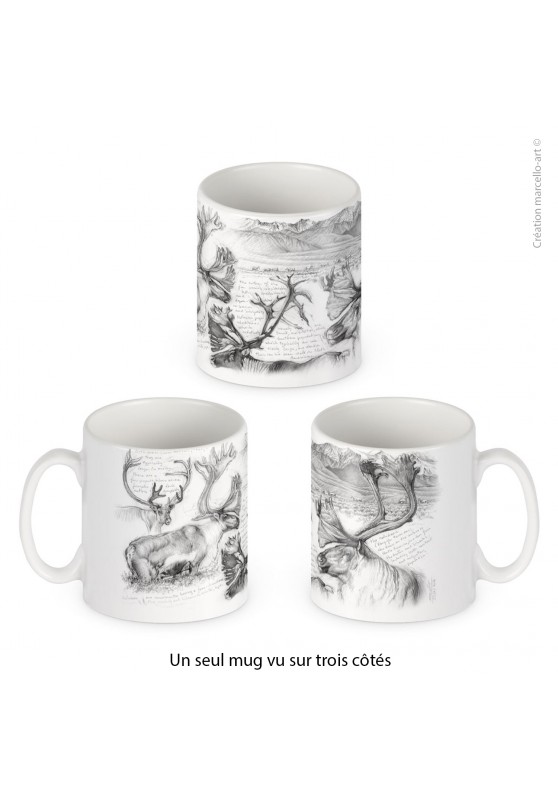 Marcello-art: Decoration accessoiries Porcelain mug 190 caribou