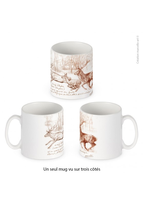 Marcello-art: Decoration accessoiries Porcelain mug 271 red deer