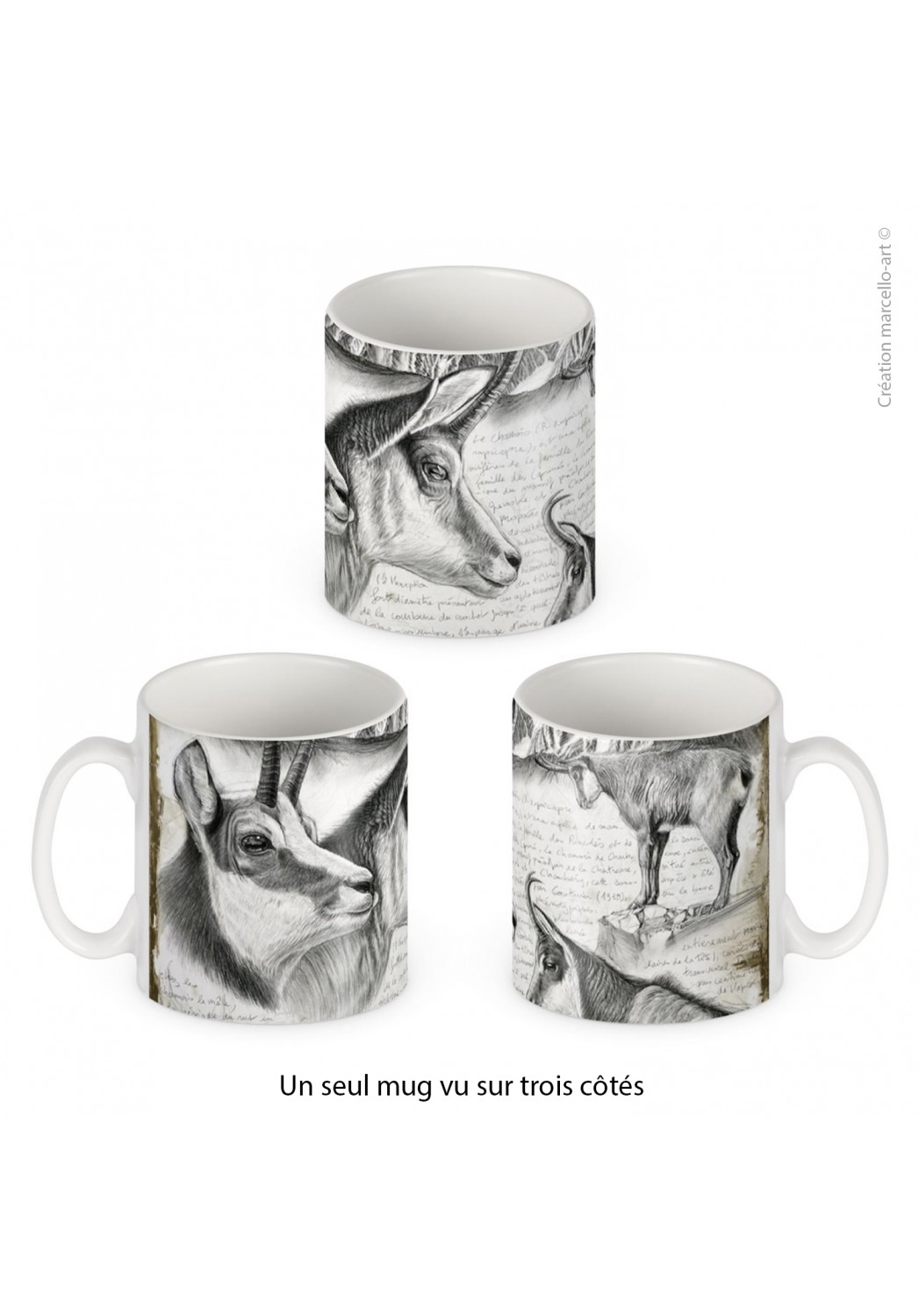 Marcello-art: Decoration accessoiries Porcelain mug 349 chamois