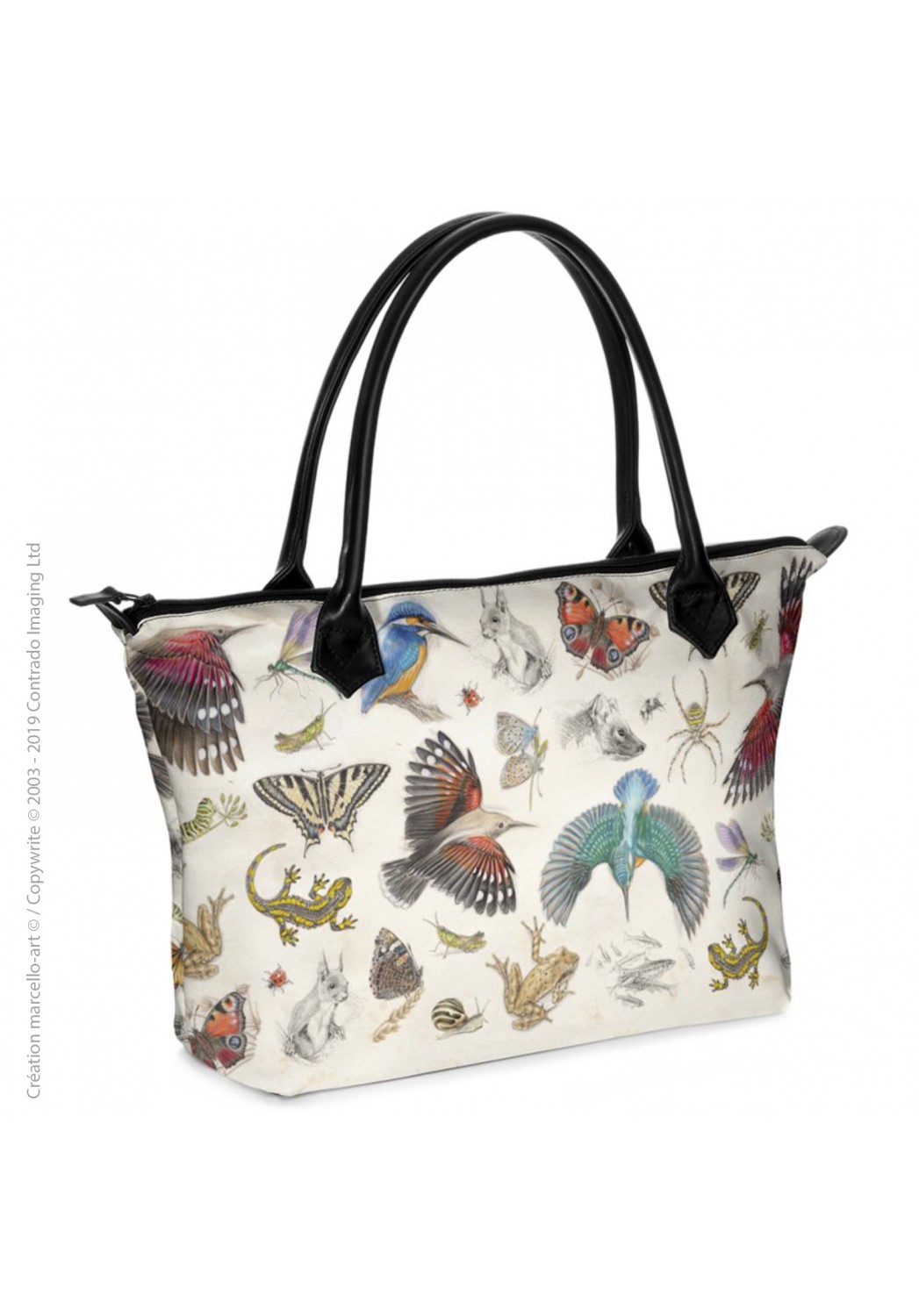 Marcello-art: Fashion accessory Zipped bag 422 naturalist