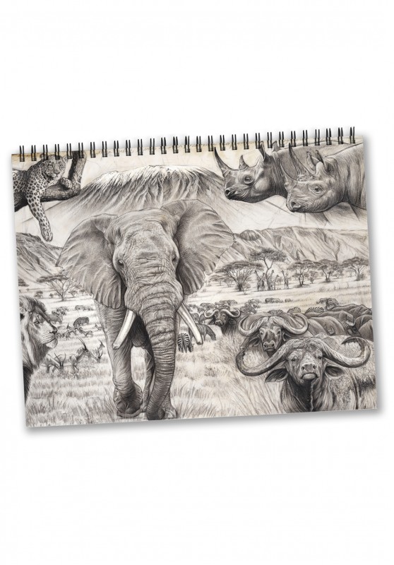 Marcello-art: Editions Calendar 2022 Elephants and rhinos