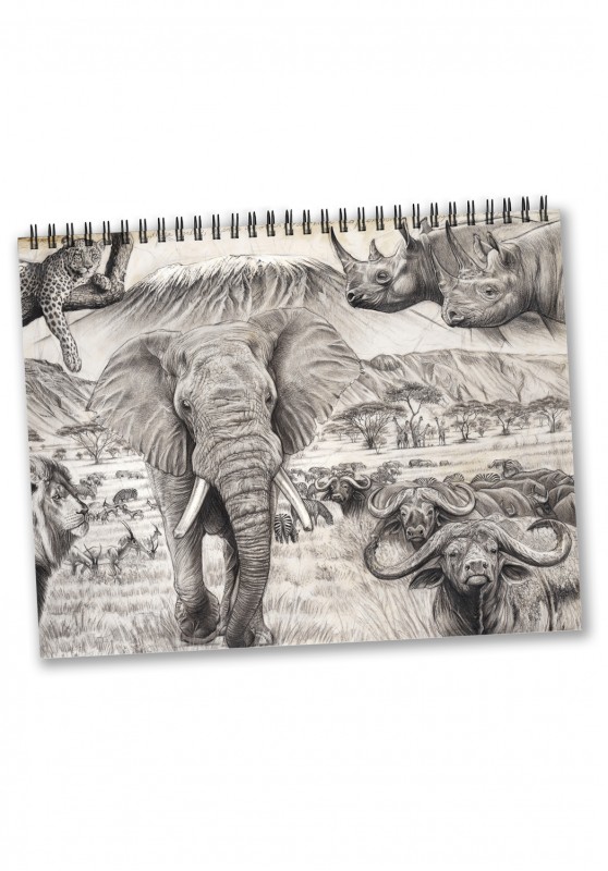 Marcello-art: Editions Calendar 2026 Elephants and rhinos