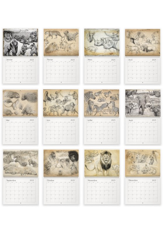 Marcello-art: Editions Calendar 2025 Africa