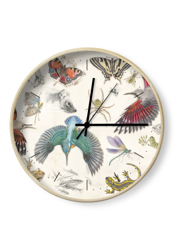 Marcello-art: Decoration accessoiries Clock 422 Naturalist's Handbook