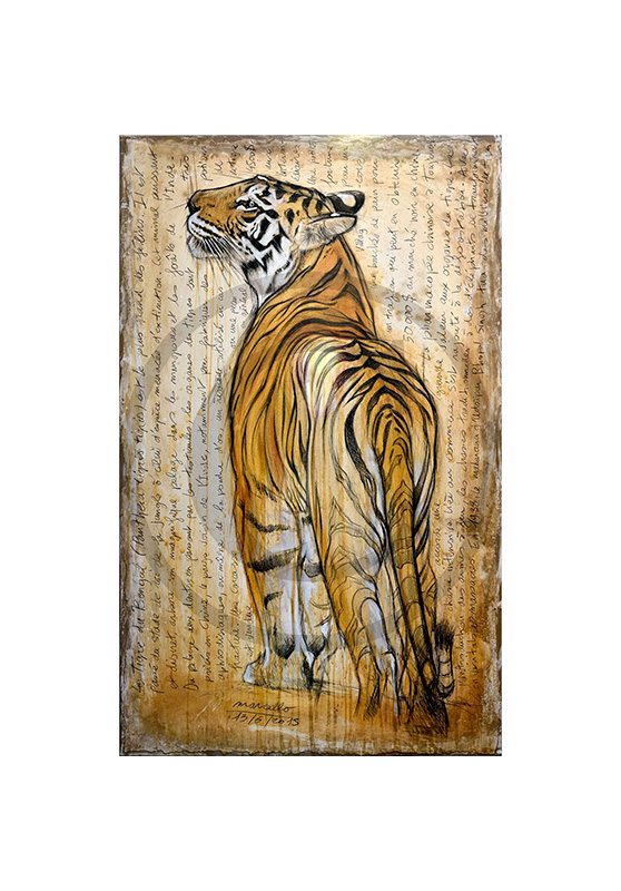 Marcello-art : Cartes de faire part 298 - Tigre du Bengale
